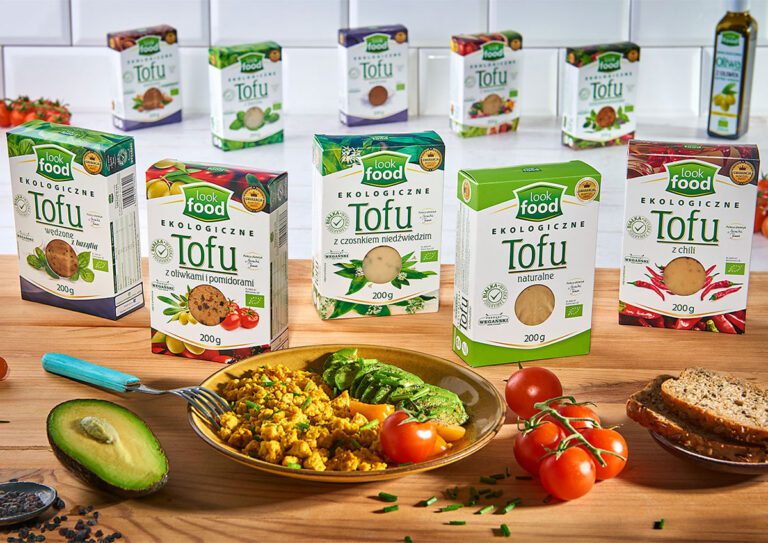 Projektowanie opakowań Look Food – system etykiet dla tofu i produktów FMCG