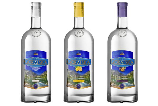 Wódka Góralska – etykiety na butelkach